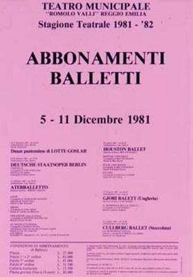 Abbonamenti Balletti